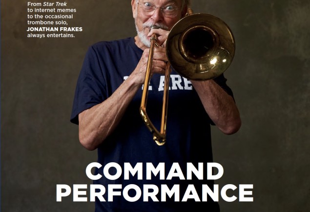 cover of Sept/Oct '25 issue of Penn Stater magazine featuring photo of Jonathan Frakes by Gregg Segal