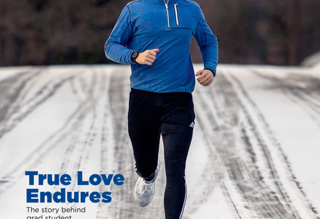 cover of March/April '26 issue featuring photo by Cardoni of Matthew Hollingham running