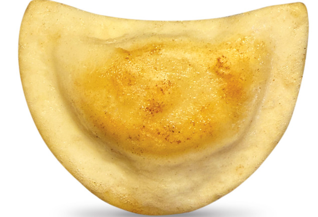 closeup of a pierogi by Marc Kauffman