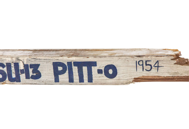 Pitt goal post piece, courtesy