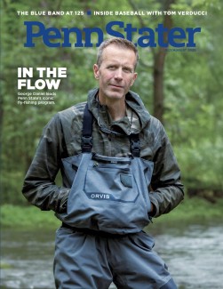 cover of July/Aug 2025 issue featuring photo of George Daniel dressed for fly fishing by Cardoni