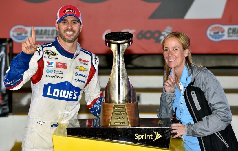 Jimmie Johnson and Amy Walsh Stock