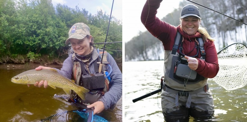Ashley Wilmont and Tess Weigand represented the United States at the first international women’s fly fishing competition, photos courtesy Ashley Wilmont / Jo Stenersen
