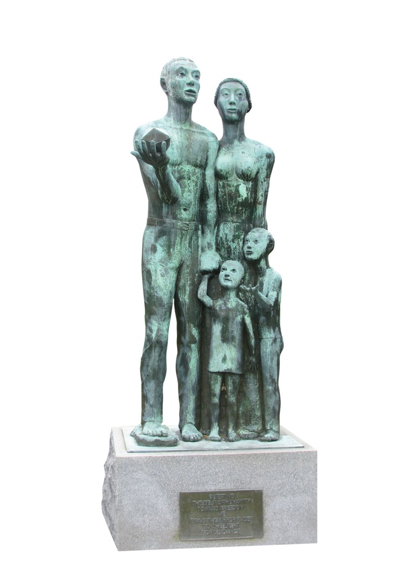 photo of The University of Family sculpture at Penn State Scranton, courtesy Morgan Sewack