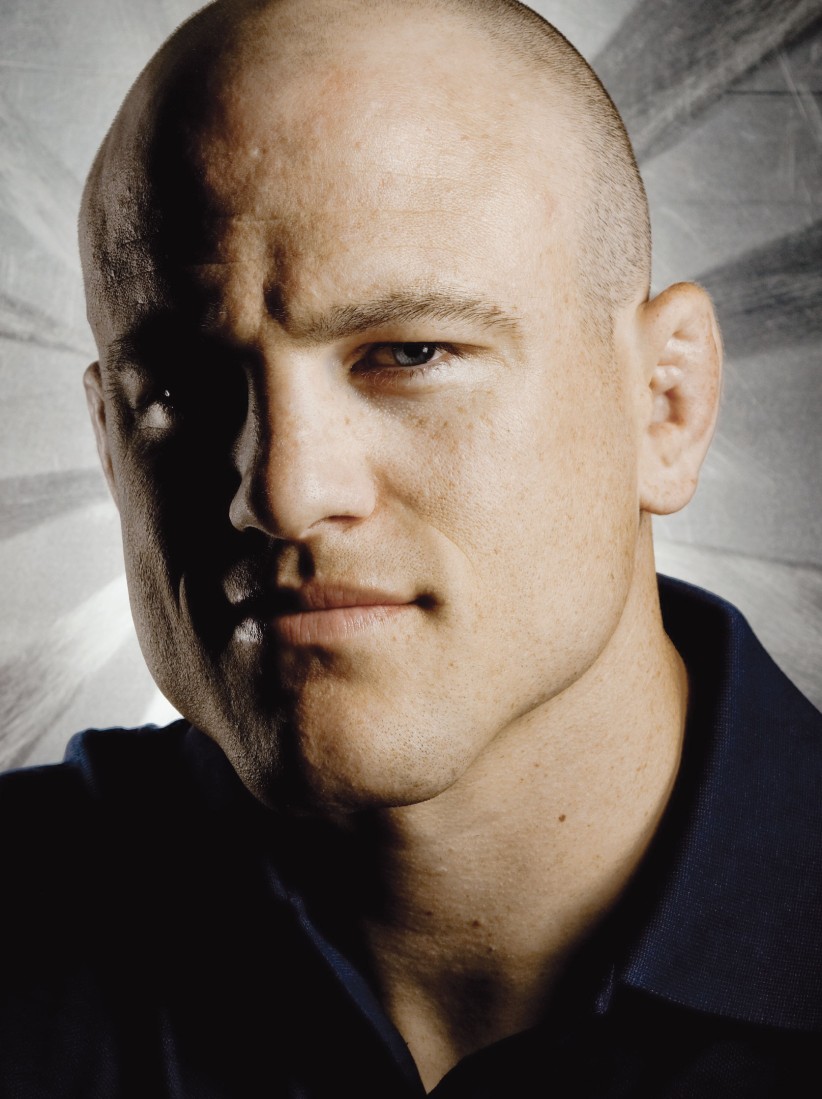 head shot of Cael Sanderson by Cardoni