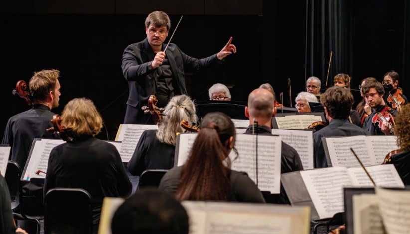 photo of the Nittany Valley Symphony during a performance, courtesy