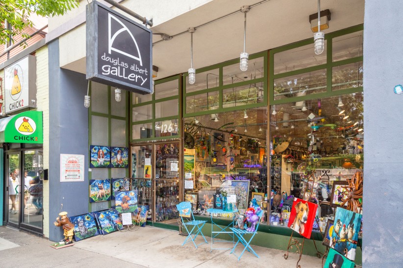 exterior photo of Douglas Albert Gallery in downtown State College by Nick Sloff '92 A&A