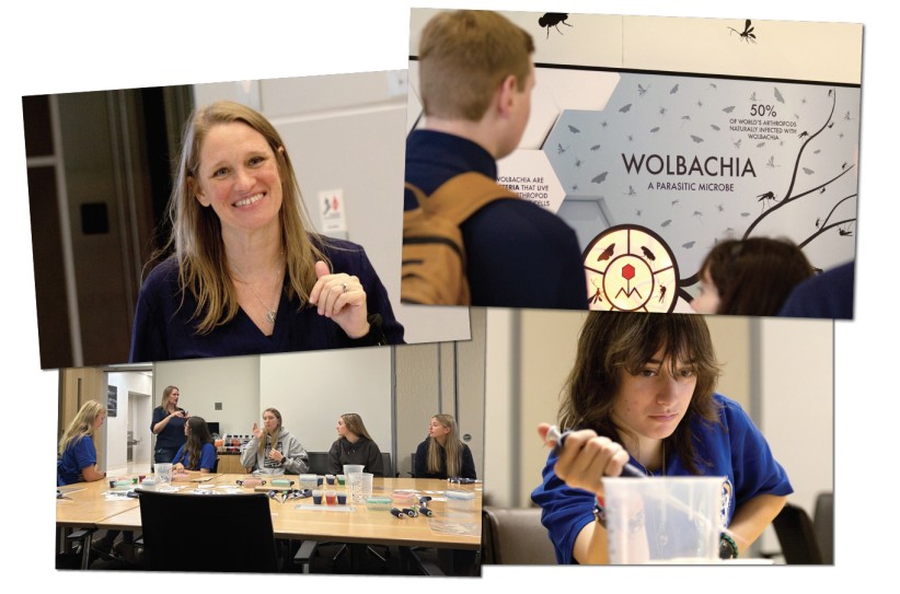 collage of photos from microbiome center, courtesy