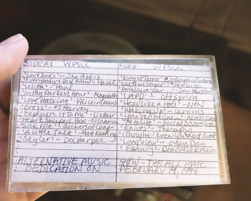 photo of WPSU V-Day mixtape, courtesy