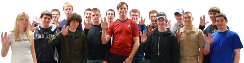 students in Lau's Ethics of Star Trek course, courtesy