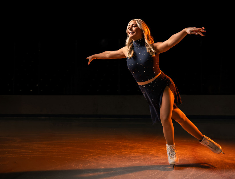 Perciavalle on the ice, photo by Cardoni