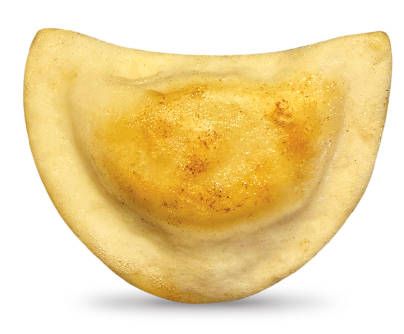 closeup of a pierogi by Marc Kauffman