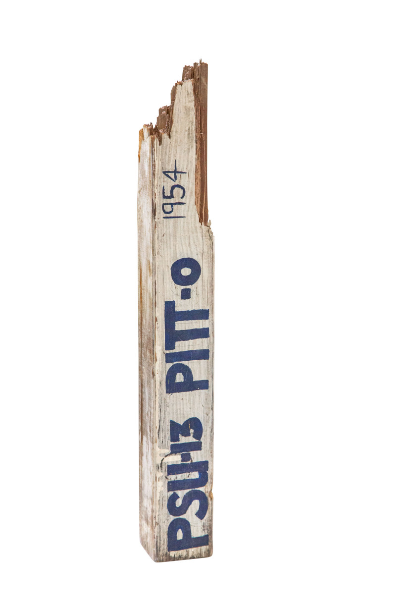 Pitt goal post piece, courtesy