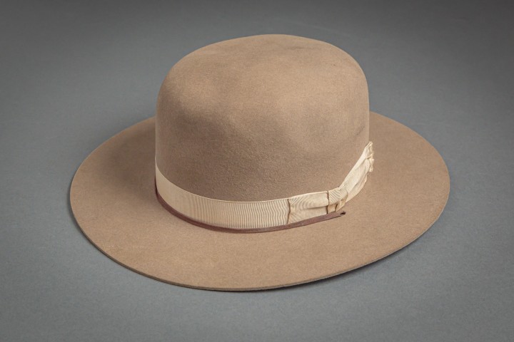 1970s wide brim tan hat photo by Nick Sloff '92 A&A