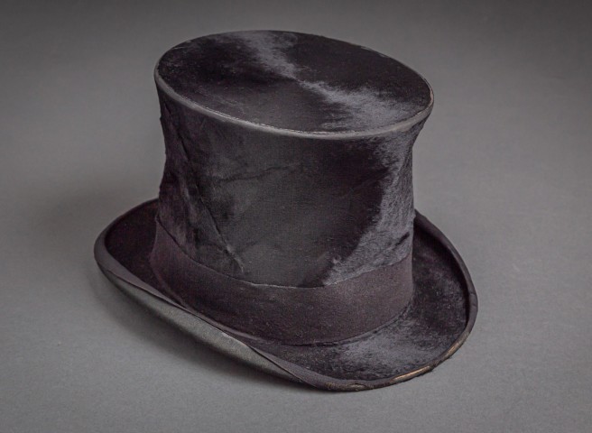 black top hat dated 1890's-1910 photo by Nick Sloff '92 A&A