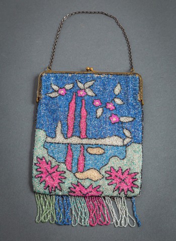 intricately beaded evening bag with fringe photo by Nick Sloff '92 A&A