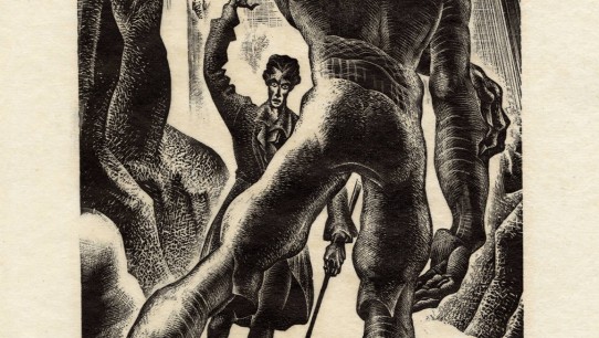 Illustration of Frankenstein novel