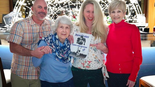 photo of editor Ryan Jones' family holding up an issue of the magazine, courtesy