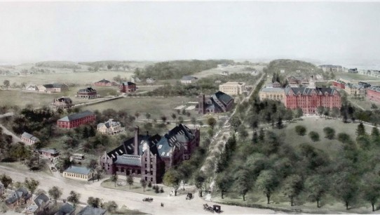 Richard Rummell 1910 painting titled the pennsylvania state college