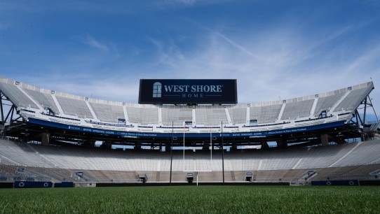 West Shore Field sign at Beaver Stadium, courtesy