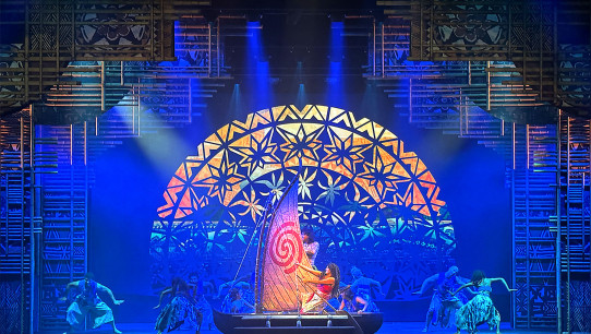 photo of stage set of Disney: The Tale of Moana, courtesy de Leon/Disney Cruise Line