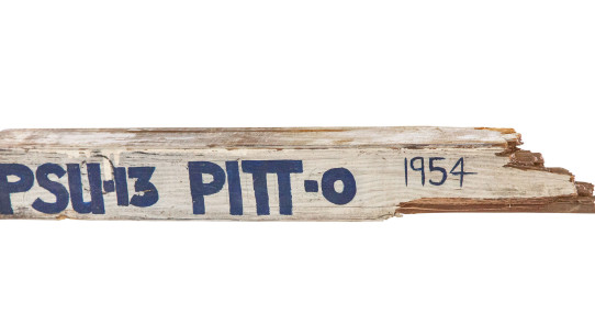 Pitt goal post piece, courtesy