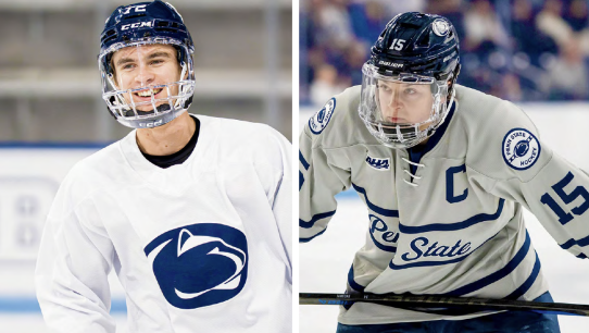 side by side photos of McKenna and Janecke by Penn State Athletics