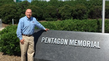 David Brickley at Pentagon Memorial