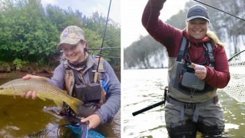 Ashley Wilmont and Tess Weigand represented the United States at the first international women’s fly fishing competition, photos courtesy Ashley Wilmont / Jo Stenersen