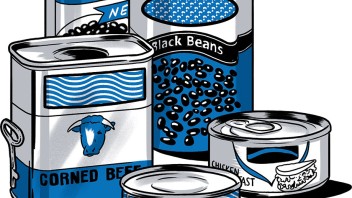 illustration of canned goods by Joel Kimmel