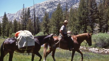 Tom Habecker on horseback courtesy