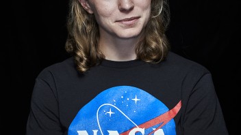 head shot of Zena Cardman wearing a NASA t-shirt by Stephen Boyle