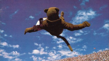 cover of September/October 1981 Penn Stater with a group tossing the Nittany Lion mascot into the air