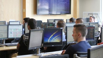 students in a classroom in the Business Building by Lori Wilson For Penn State