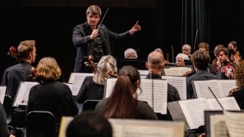 photo of the Nittany Valley Symphony during a performance, courtesy