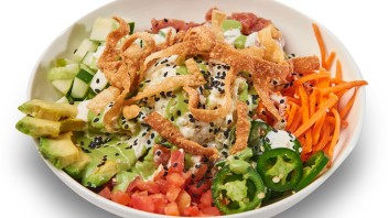 photo of poke bowl at Aloha Fresh by Penn State