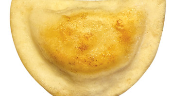 closeup of a pierogi by Marc Kauffman