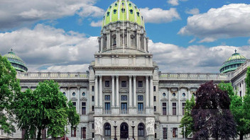 photo of PA General Assembly building exterior, Adobe Stock
