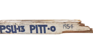 Pitt goal post piece, courtesy
