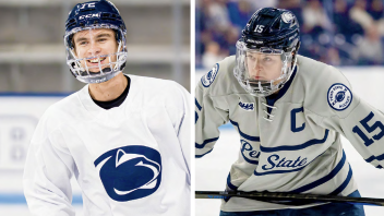 side by side photos of McKenna and Janecke by Penn State Athletics
