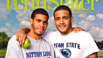 cover of Sept/Oct '10 issue featuring photo of Battle and Buie by Bill Cramer '85/Wonderful Machine 