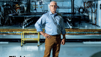 cover of Sept/Oct '26 issue featuring engineering alum Ken Hibbard, photo by Cardoni